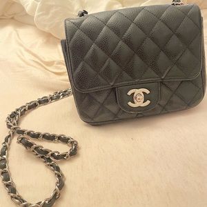 Mini Chanel bag on chain